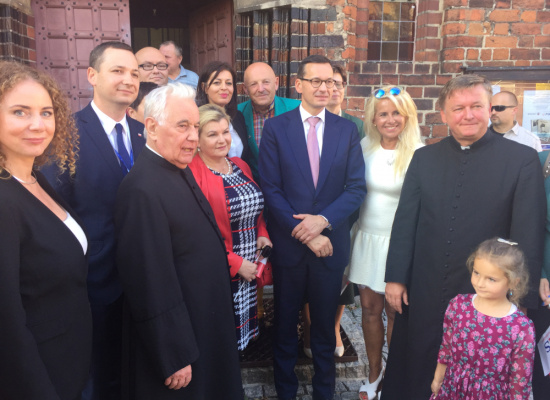 Wizyta premiera Mateusza Morawieckiego w Kolegiacie